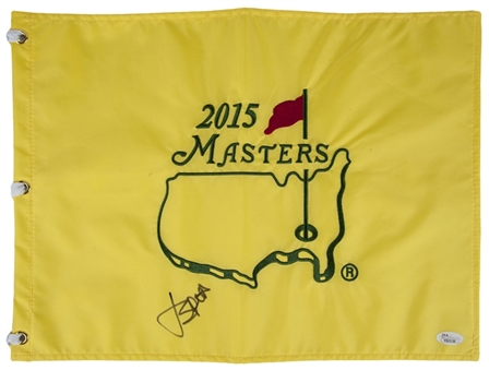 Jordan Spieth Signed 2015 Masters Flag (JSA)